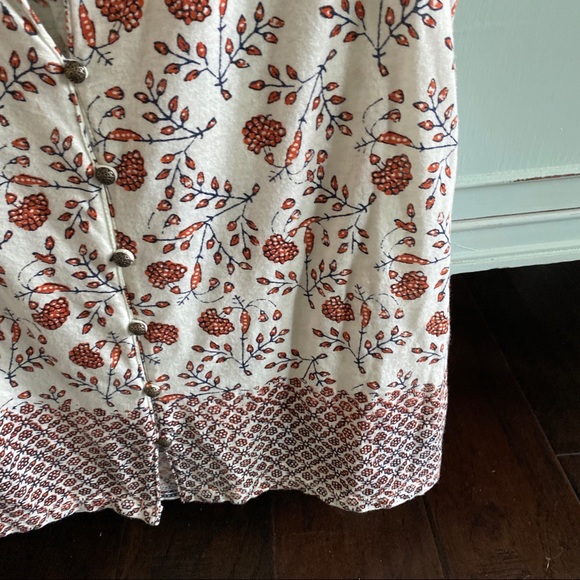 Lucky Top Sleeveless V-Neck Print Sz S Crop Top - Picture 9 of 15